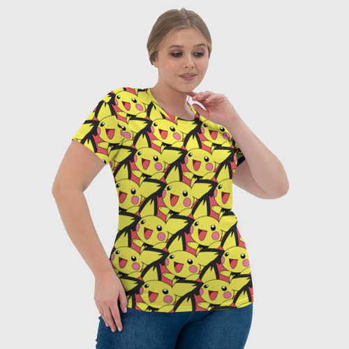 Женская футболка 3D с принтом Pikachu, фото #4
