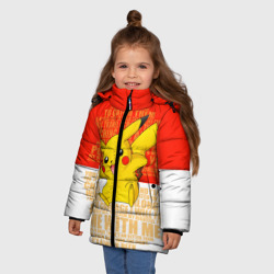 Зимняя куртка для девочек 3D Покебол из фраз - фото 2