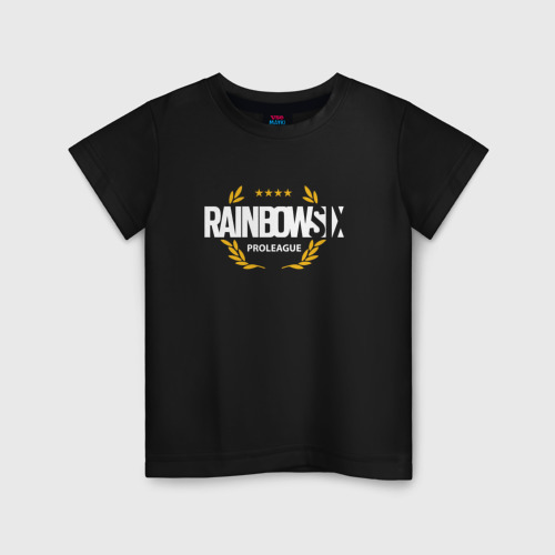 Детская футболка хлопок Rainbow six | Siege : Pro league (white)