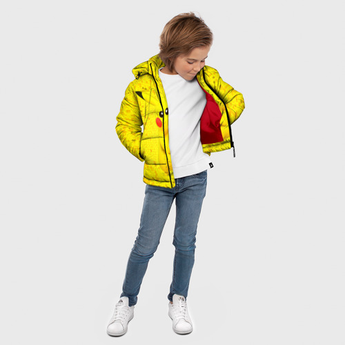 Зимняя куртка для мальчиков 3D Pikachu, цвет красный - фото 5
