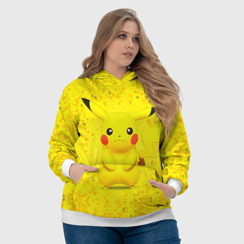 Женская толстовка 3D Pikachu, цвет 3D печать - фото 6