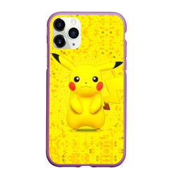 Чехол для iPhone 11 Pro Max матовый Pikachu