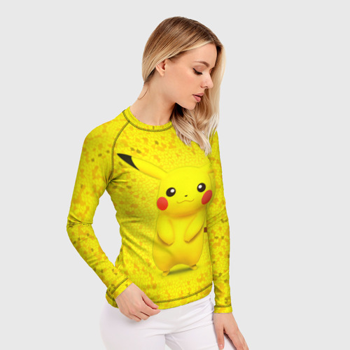 Женский рашгард 3D Pikachu, цвет 3D печать - фото 3