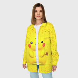 Женская рубашка oversize 3D Pikachu - фото 2