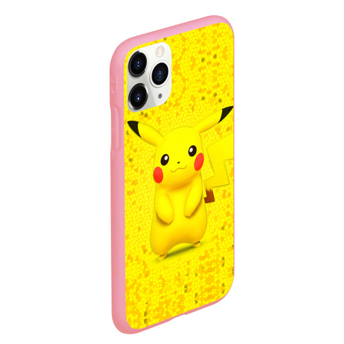 Чехол для iPhone 11 Pro Max матовый Pikachu, цвет баблгам - фото 3