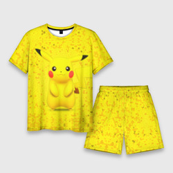 Мужской костюм с шортами 3D Pikachu