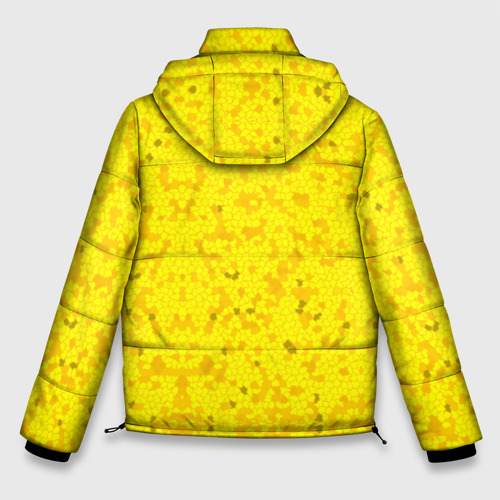 Мужская зимняя куртка 3D с принтом Pikachu, вид сзади #1