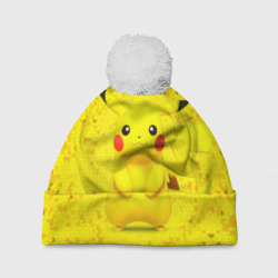 Шапка 3D c помпоном Pikachu