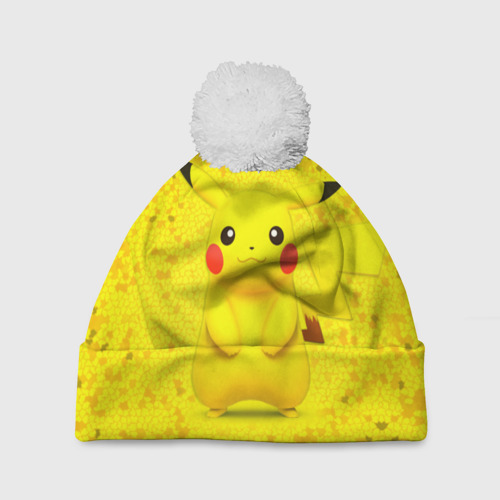 Шапка 3D c помпоном Pikachu