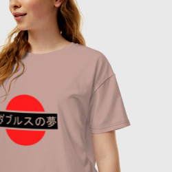 Женская футболка хлопок Oversize Japan My Love - фото 2