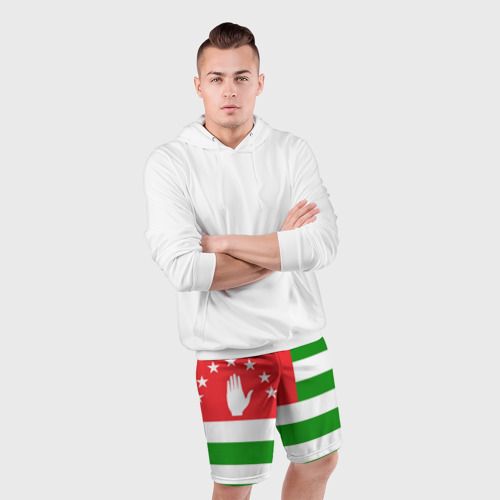 Мужские шорты спортивные Абхазия, цвет 3D печать - фото 5