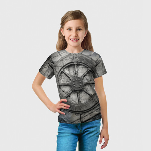 Детская футболка 3D Штурвал, цвет 3D печать - фото 5