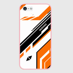Чехол для iPhone 5/5S матовый Cs:go - Asiimov P90 Style