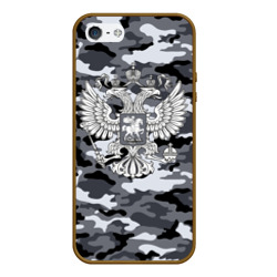 Чехол для iPhone 5/5S матовый Городской камуфляж Россия