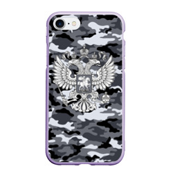 Чехол для iPhone 7/8 матовый Городской камуфляж Россия