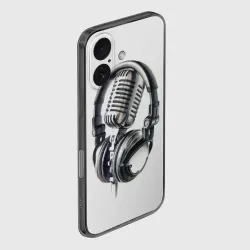 Чехол для iPhone 16 силиконовый с защитой камеры Диджей - фото 2