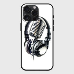 Чехол силиконовый для Apple iPhone 15 Pro Мax матовый Диджей