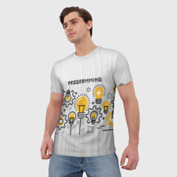 Мужская футболка 3D Программирование 1 - фото 2