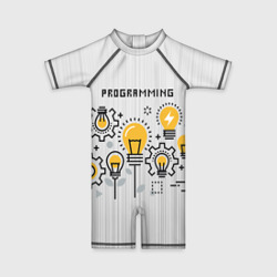 Детский купальный костюм 3D Программирование 1