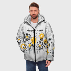 Мужская зимняя куртка 3D Программирование 1 - фото 2