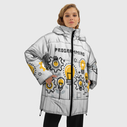 Женская зимняя куртка Oversize Программирование 1 - фото 2