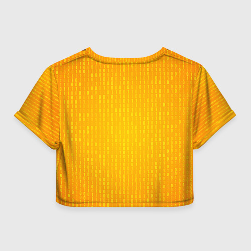 Женская футболка Crop-top 3D Программирование 3, цвет 3D печать - фото 2