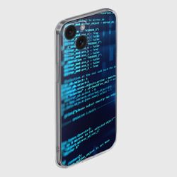 Чехол для iPhone 15 силиконовый с защитой камеры Программиста с кодом - фото 2