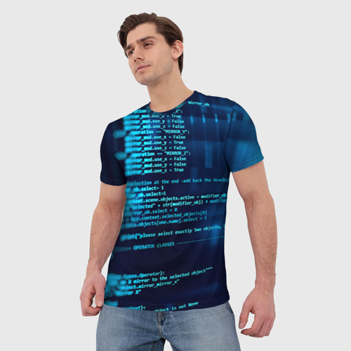 Мужская футболка 3D Программирование 6 - фото 3