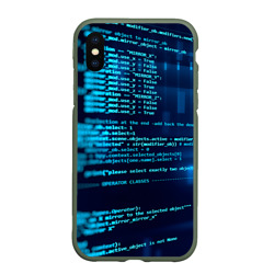 Чехол для iPhone XS Max матовый Программирование 6