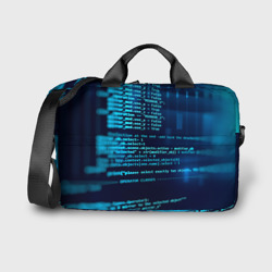 Сумка для ноутбука 3D Программиста с кодом