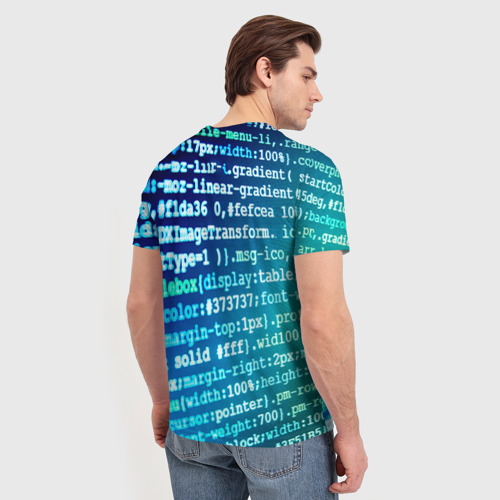 Мужская футболка 3D Программирование 7 - фото 4