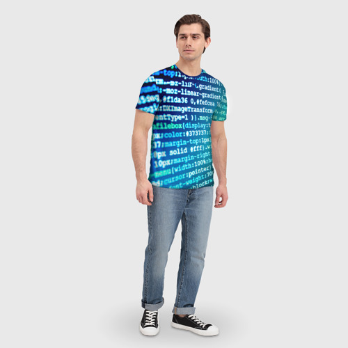 Мужская футболка 3D Программирование 7 - фото 5