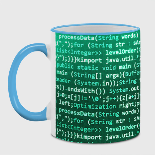 Кружка с полной запечаткой Программирование 8, цвет Кант небесно-голубой - фото 2