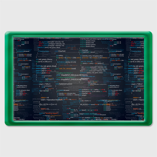 Магнит 45*70 Программирование 9, цвет зеленый