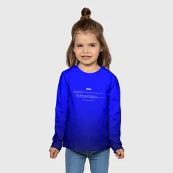 Детский лонгслив 3D BSOD - фото 2