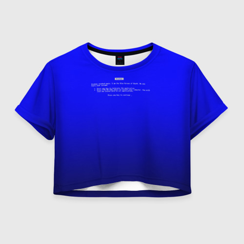 Женская футболка Crop-top 3D BSOD