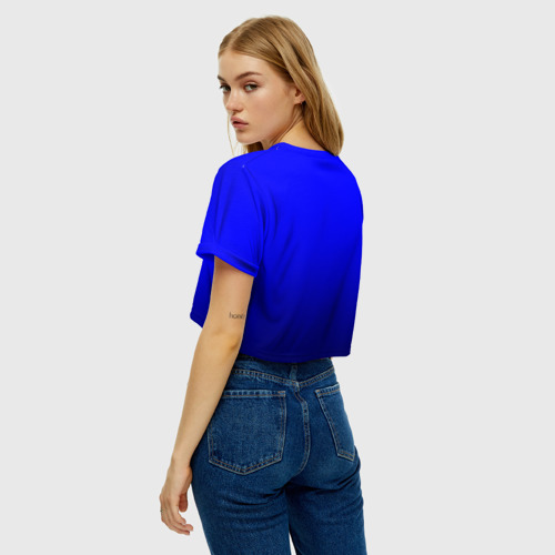 Женская футболка Crop-top 3D BSOD, цвет 3D печать - фото 5