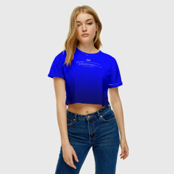 Женская футболка Crop-top 3D BSOD - фото 2