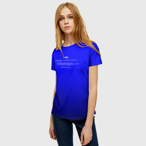 Женская футболка 3D BSOD - фото 3