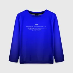 Детский лонгслив 3D BSOD