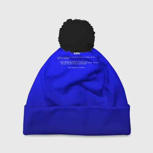 Шапка 3D c помпоном BSOD