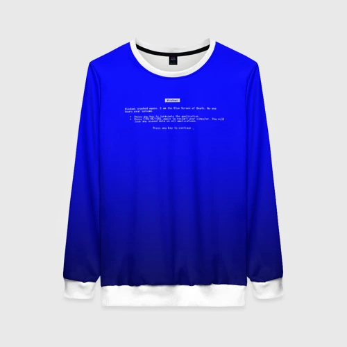 Женский свитшот 3D BSOD