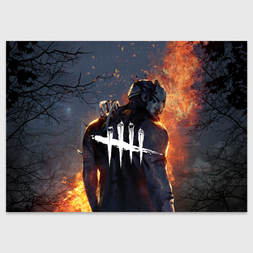 Поздравительная открытка Dead by Daylight, цвет белый