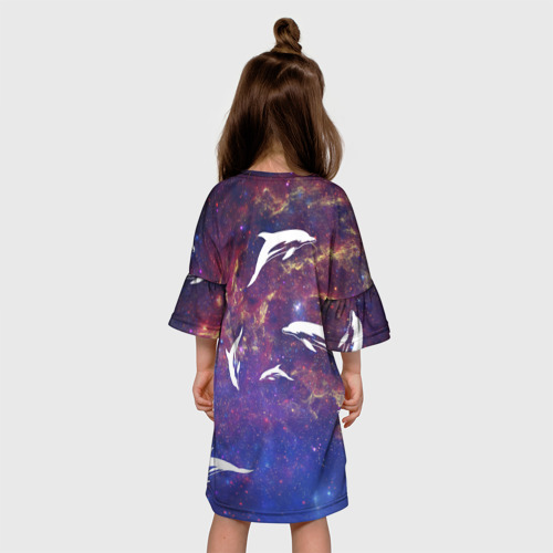 Детское платье 3D Дельфин, цвет 3D печать - фото 5