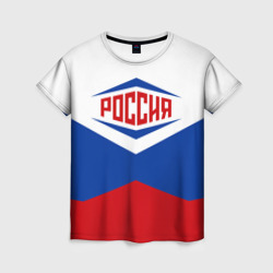 Женская футболка 3D Россия 2016
