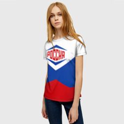 Женская футболка 3D Россия 2016 - фото 2