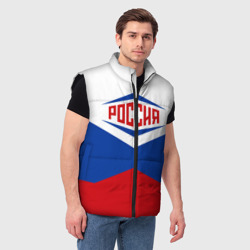 Мужской жилет утепленный 3D Россия 2016 триколор в Рио-де-Жанейро - фото 2