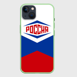 Чехол для iPhone 14 Россия 2016 триколор в Рио-де-Жанейро
