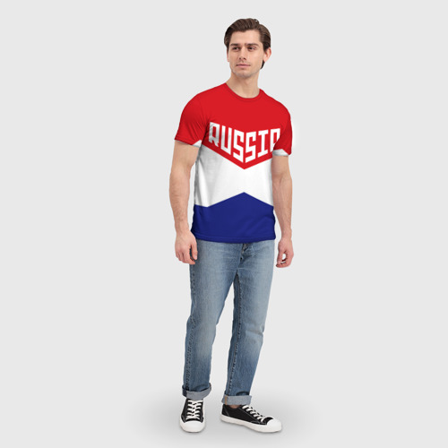 Мужская футболка 3D Россия, цвет 3D печать - фото 5