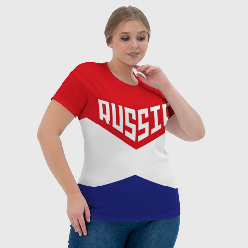 Женская футболка 3D Россия - фото 6